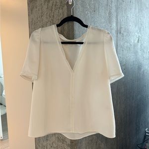 Sézane white blouse top